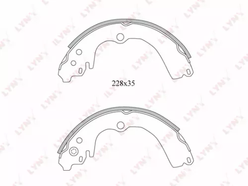 LYNXAUTO Brake shoes (BS-7101)
