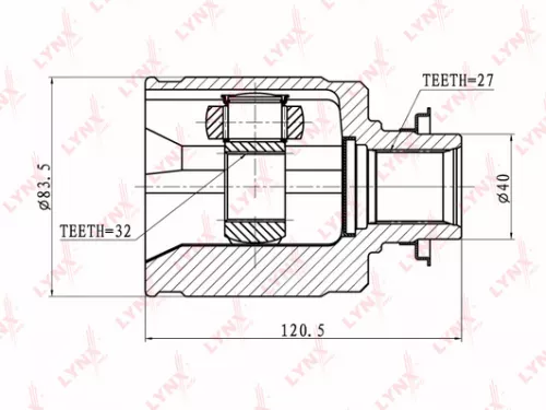 LYNXAUTO CV-Joint, inner (CI-3402)