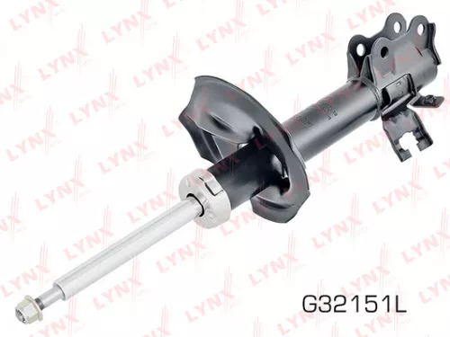 Shock absorber strut gas, left, front