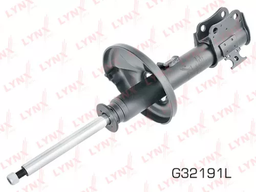 Shock absorber strut gas, left, front