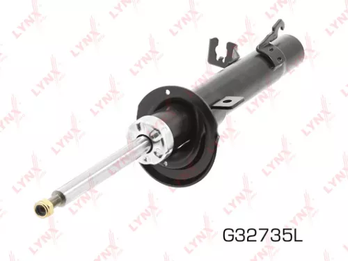 Shock absorber strut gas, left, front