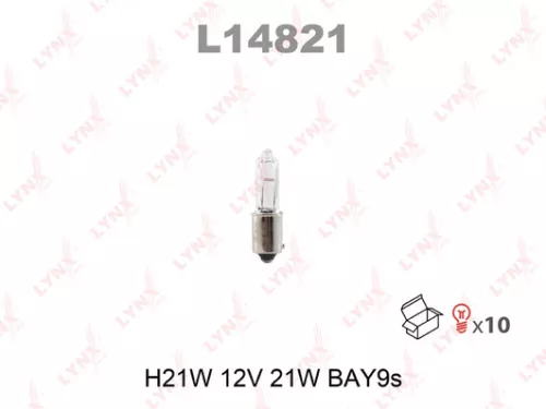 LYNXAUTO Lamp (H21W 12V 21W BAY9s) (L14821)