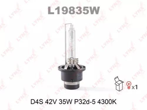 LYNXAUTO Xenon lamp (D4S 42V 35W P32d-5 4300K) (L19835W)