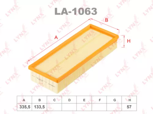 LYNXAUTO Air filter (LA-1063)