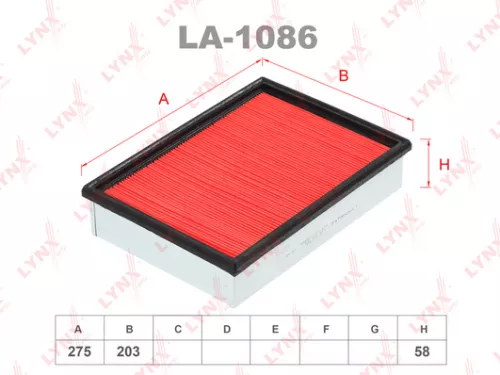 LYNXAUTO Air filter (LA-1086)