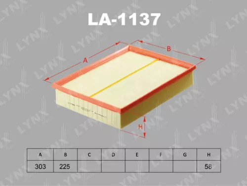 LYNXAUTO Air filter (LA-1137)