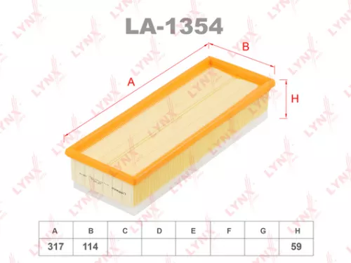 LYNXAUTO Air filter (LA-1354)