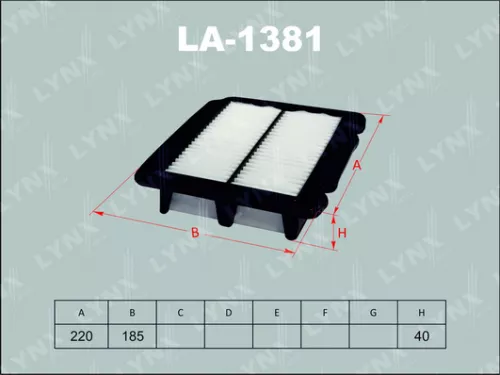 LYNXAUTO Air filter (LA-1381)