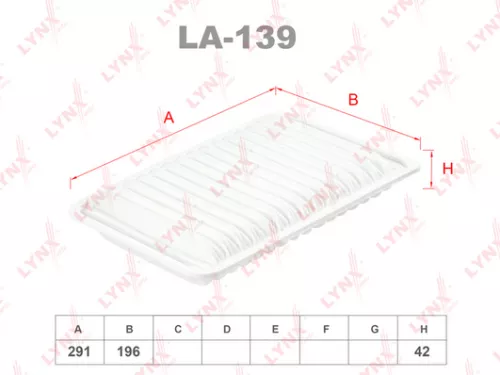 LYNXAUTO Air filter (LA-139)