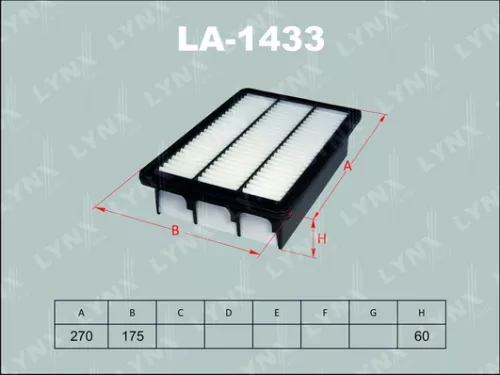 LYNXAUTO Air filter (LA-1433)