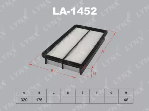 LYNXAUTO Air filter (LA-1452)