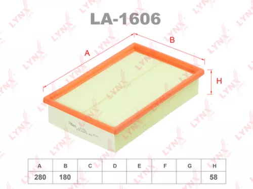 LYNXAUTO Air filter (LA-1606)