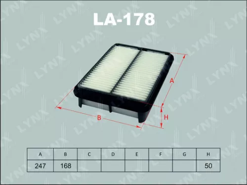 LYNXAUTO Air filter (LA-178)