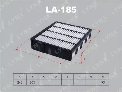 LYNXAUTO Air filter (LA-185)