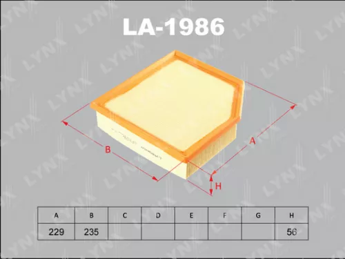 LYNXAUTO Air filter (LA-1986)