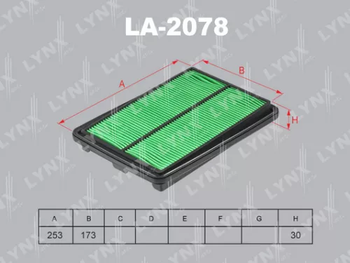 LYNXAUTO Air filter (LA-2078)