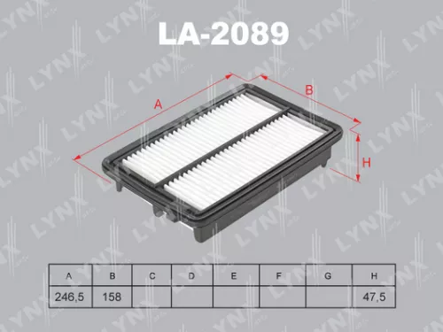 LYNXAUTO Air filter (LA-2089)