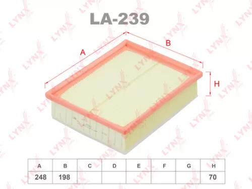 LYNXAUTO Air filter (LA-239)