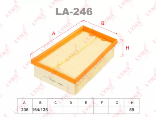 LYNXAUTO Air filter (LA-246)