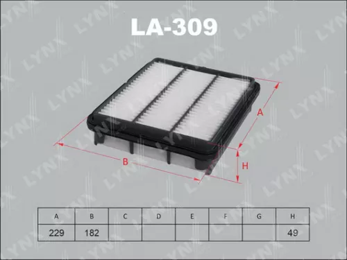 LYNXAUTO Air filter (LA-309)
