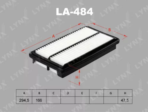 LYNXAUTO Air filter (LA-484)
