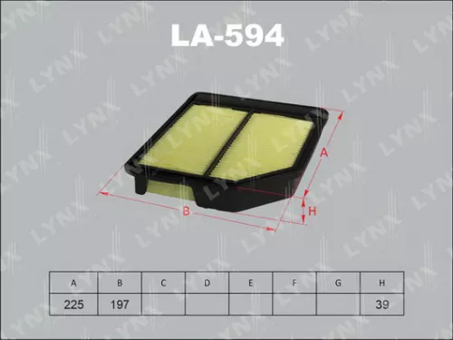 LYNXAUTO Air filter (LA-594)