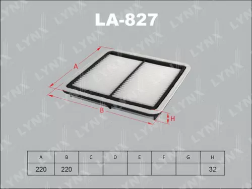 LYNXAUTO Air filter (LA-827)