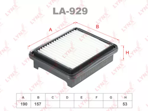 LYNXAUTO Air filter (LA-929)