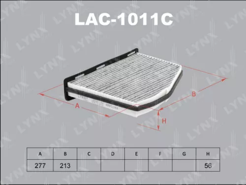 LYNXAUTO Cabin filter, carbon (LAC-1011C)