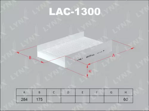 LYNXAUTO Cabin filter (LAC-1300)