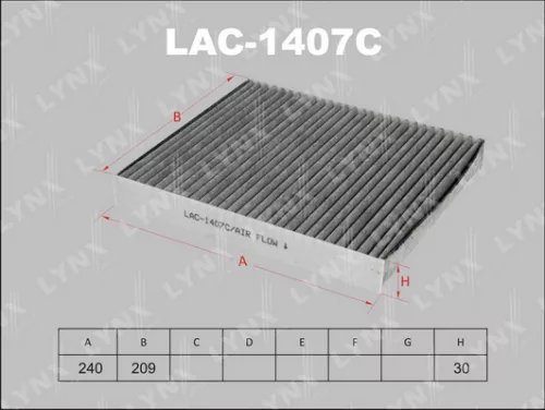 Cabin filter, carbon