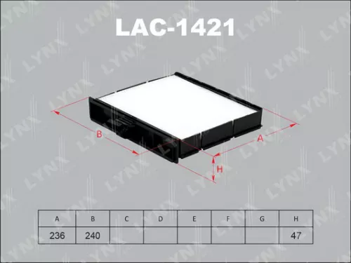 LYNXAUTO Cabin filter (LAC-1421)