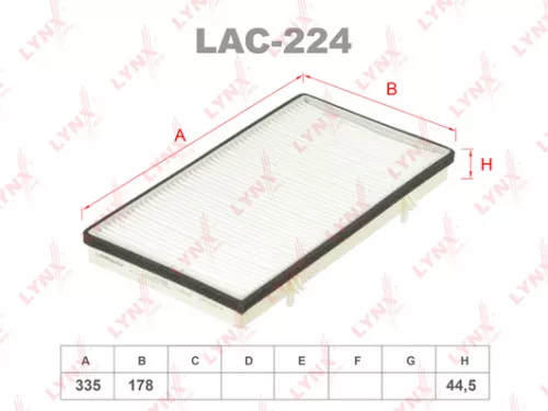 LYNXAUTO Cabin filter (LAC-224)