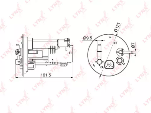 LYNXAUTO Fuel filter, in-tank (LF-1080M)