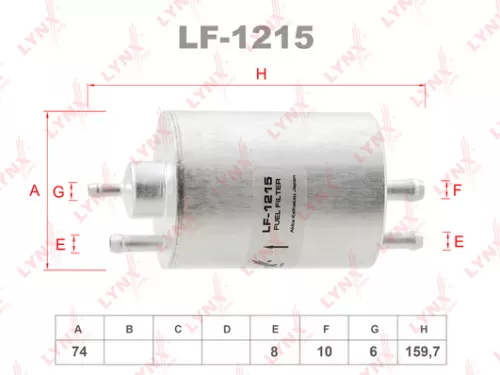 LYNXAUTO Fuel filter (LF-1215)