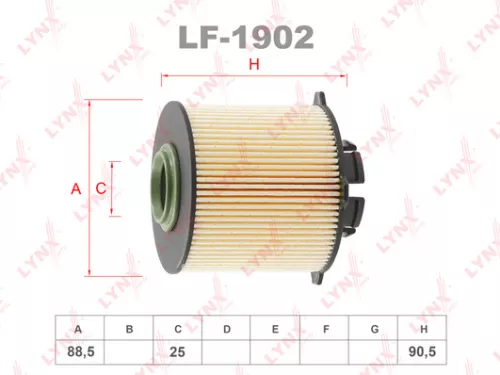 LYNXAUTO Fuel filter (LF-1902)