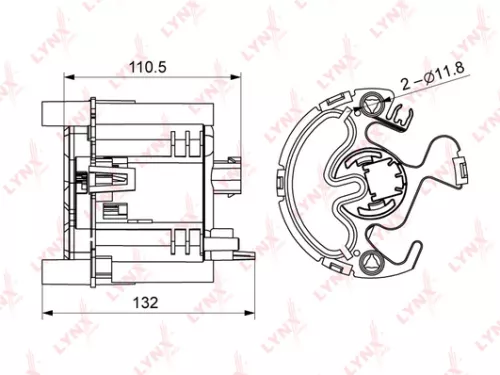 LYNXAUTO Fuel filter, in-tank (LF-248M)