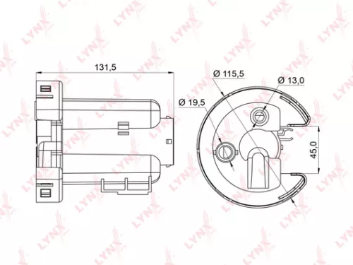 LYNXAUTO Fuel filter, in-tank (LF-959M)