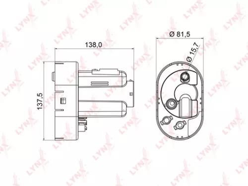 LYNXAUTO Fuel filter, in-tank (LF-963M)