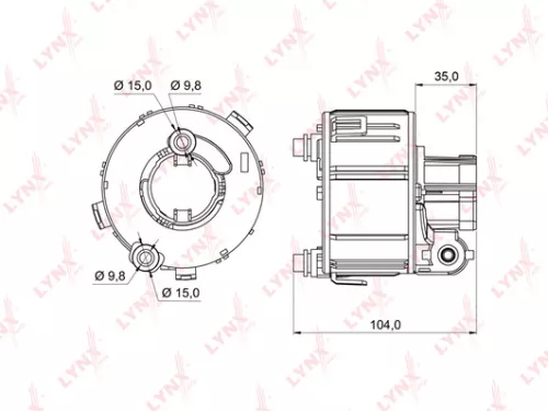 LYNXAUTO Fuel filter, in-tank (LF-993M)