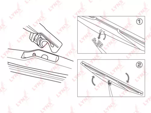 LYNXAUTO Rear wiper blade, 300mm (LR30S)