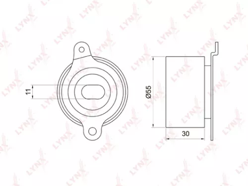 Tension pulley, timing belt