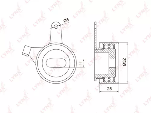 Tension pulley, timing belt