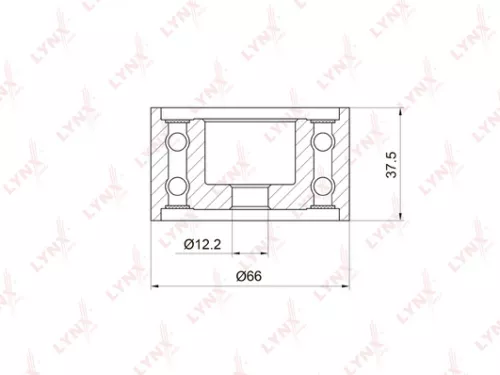 Deflection/Guide pulley, timing belt
