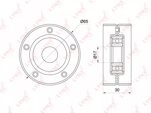 Tensioner Pulley, poly v-belt