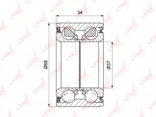 LYNXAUTO Axle bearing (WB-1519)