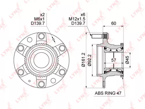 LYNXAUTO Wheel Hub (WH-1156)