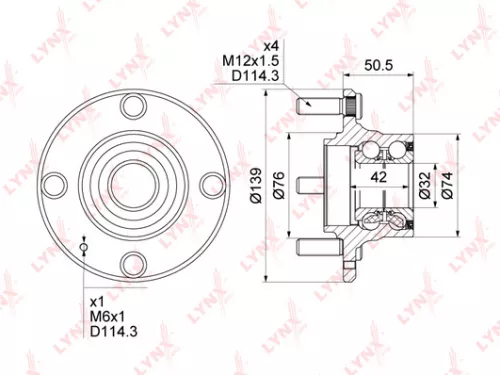 LYNXAUTO Wheel Hub (WH-1337)