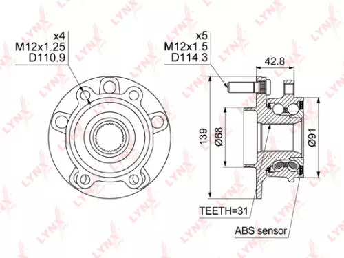 LYNXAUTO Wheel Hub (WH-1500)